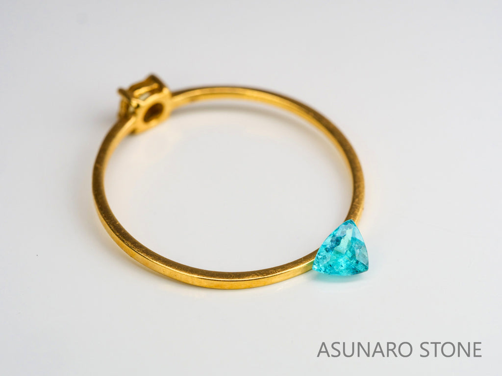 パライバトルマリン　トリリアントカット 　ブラジル産　0.17ct 　  【240125-2052】