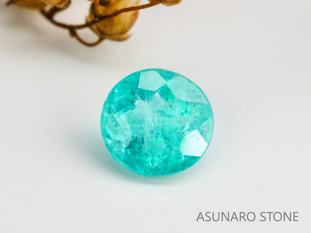 パライバトルマリン　ラウウンドカット 　ブラジル産　0.13ct 　  【240125-2053】