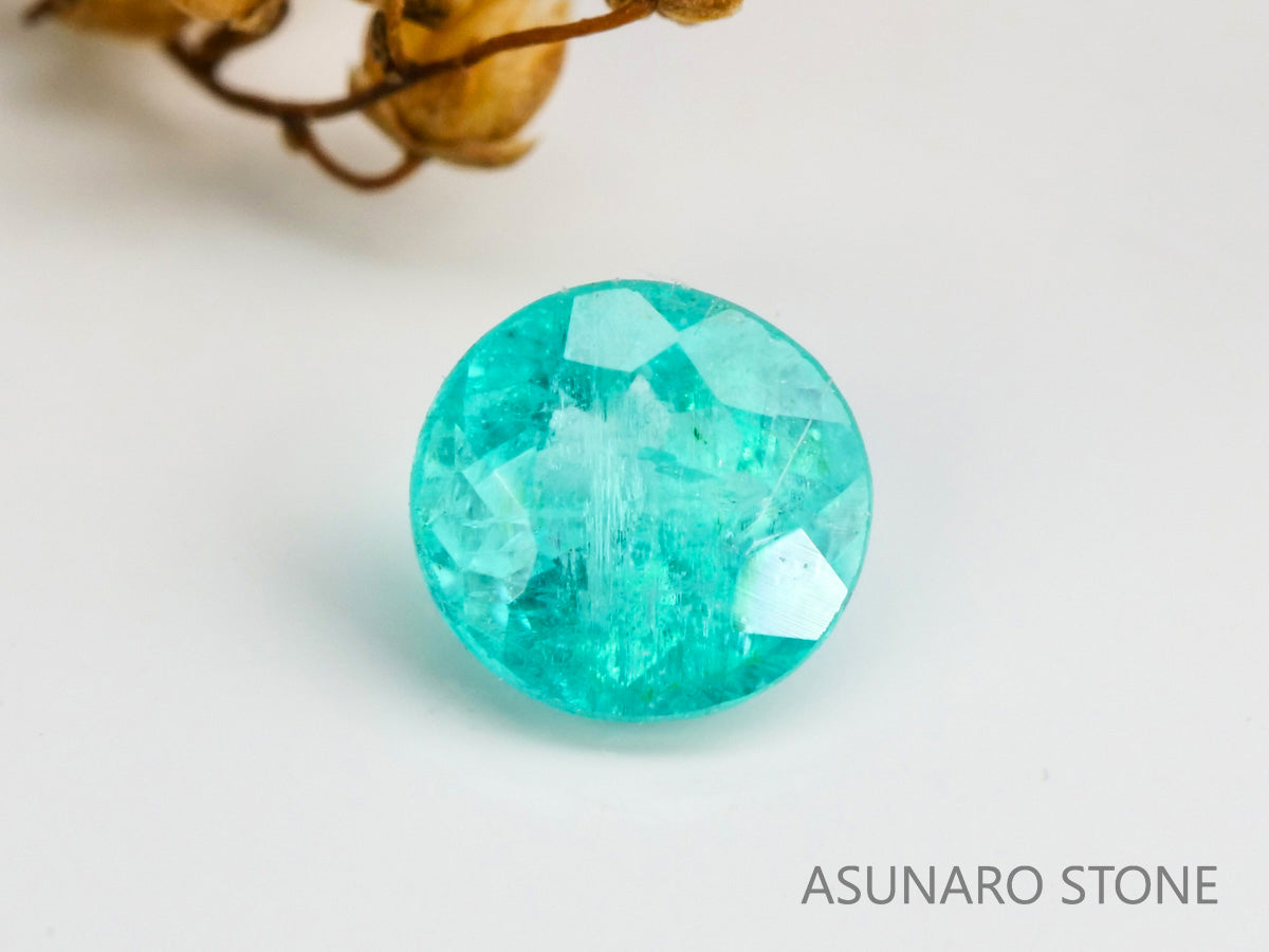 パライバトルマリン　ラウウンドカット 　ブラジル産　0.13ct 　  【240125-2053】