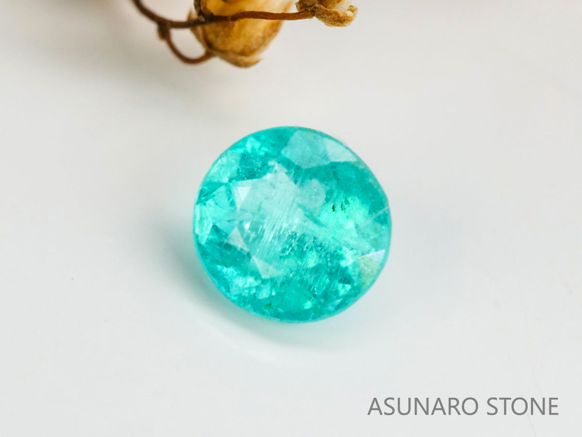 パライバトルマリン　ラウウンドカット 　ブラジル産　0.13ct 　  【240125-2053】