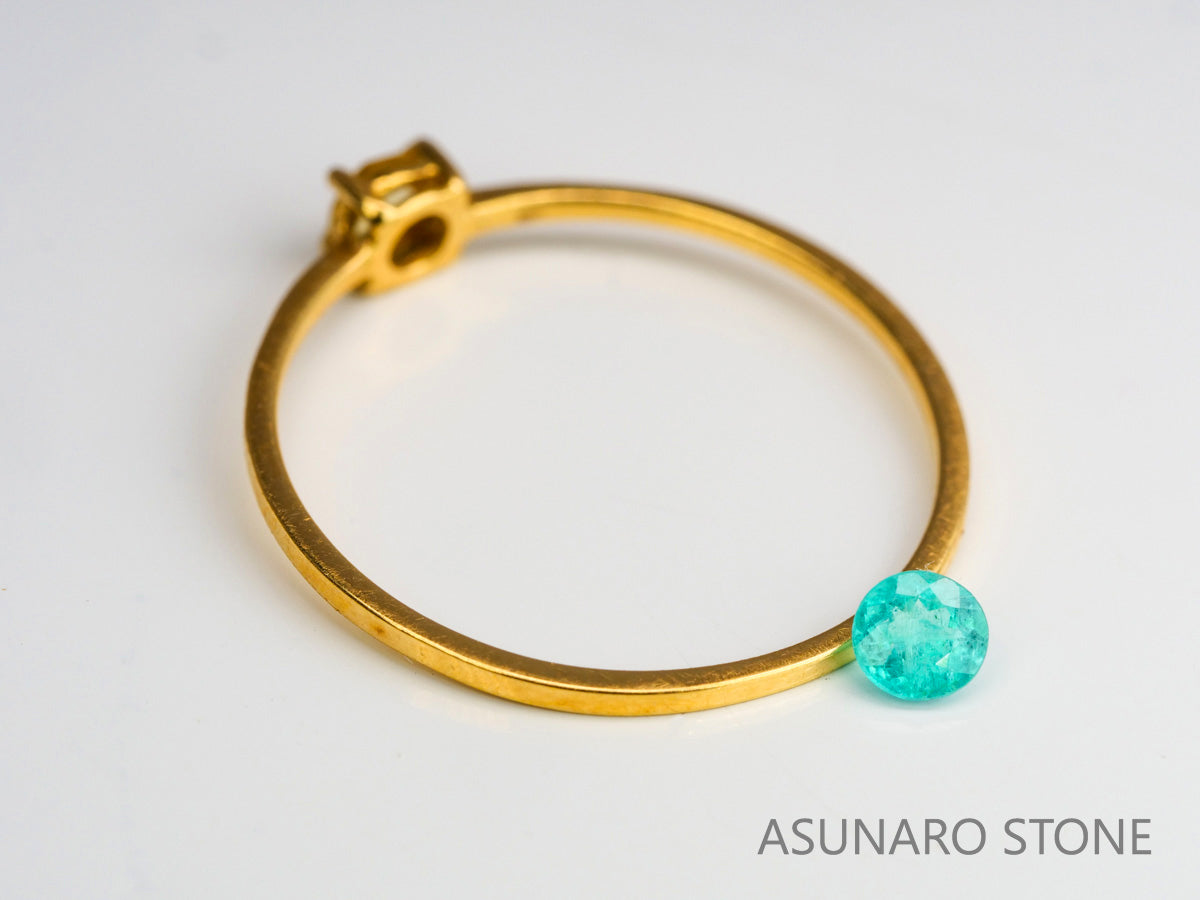 パライバトルマリン　ラウウンドカット 　ブラジル産　0.13ct 　  【240125-2053】