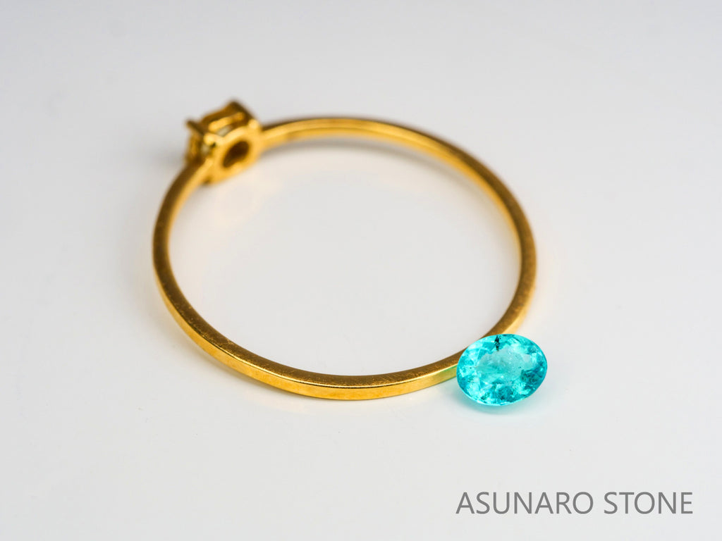 パライバトルマリン　オーバルカット　ブラジル産　0.22ct 　  【240125-2055】