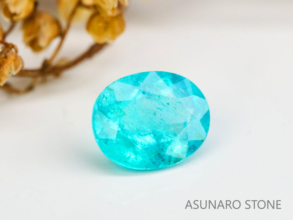 パライバトルマリン　オーバルカット　ブラジル産　0.18ct 　  【240125-2056】