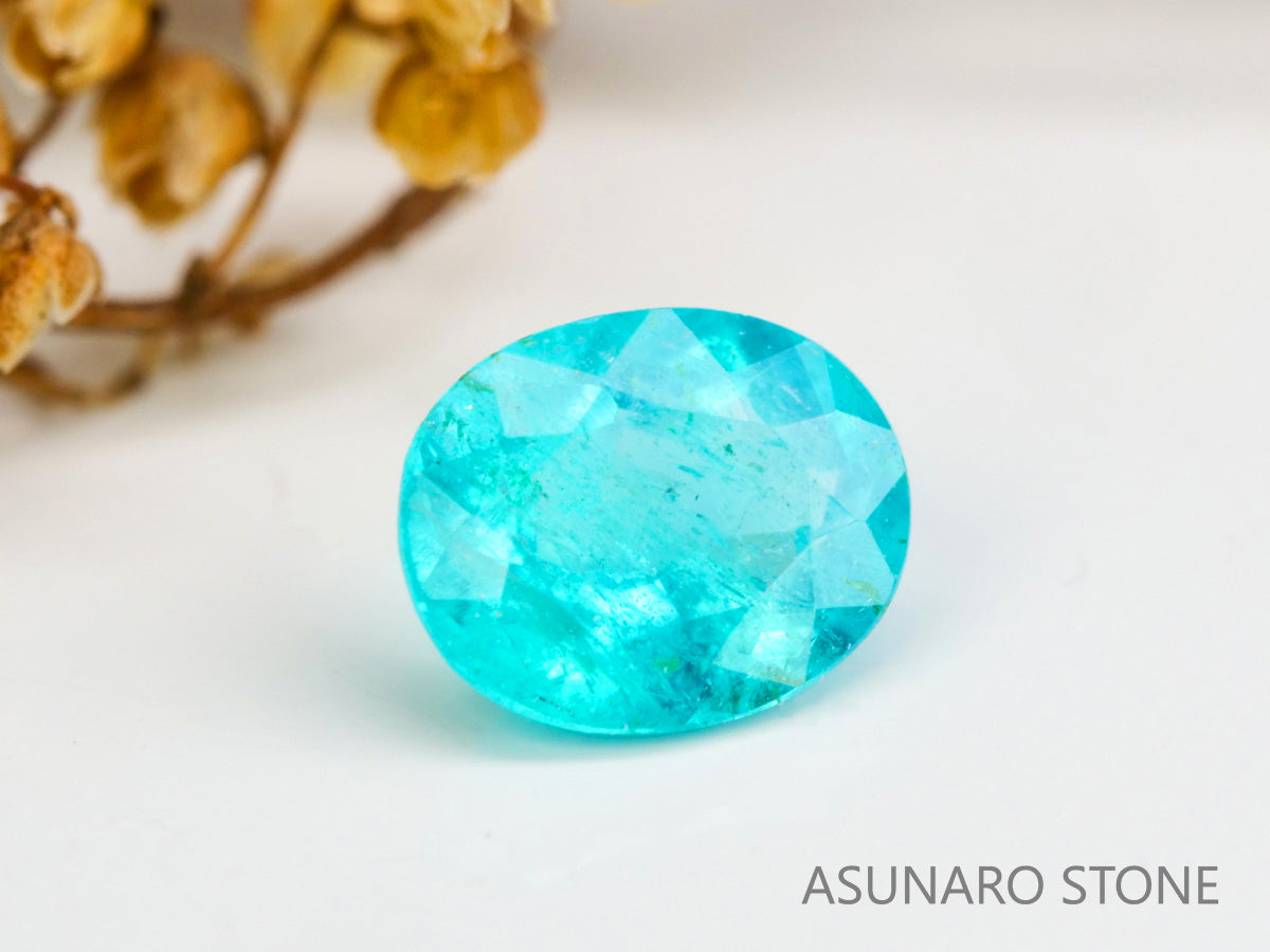 パライバトルマリン　オーバルカット　ブラジル産　0.18ct 　  【240125-2056】