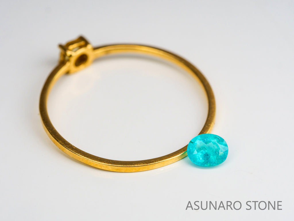 パライバトルマリン　オーバルカット　ブラジル産　0.18ct 　  【240125-2056】