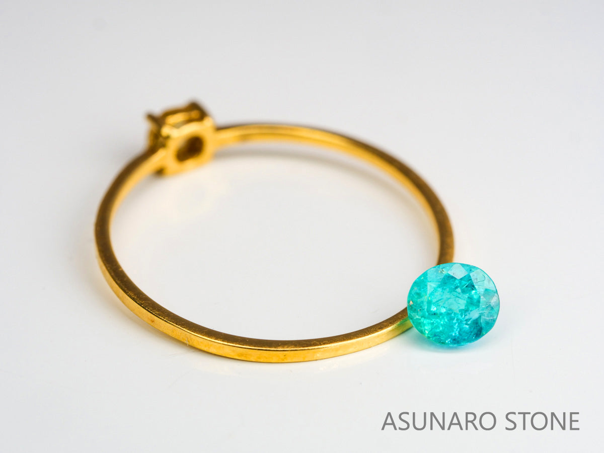 パライバトルマリン　オーバルカット　ブラジル産　0.35ct 　  【240125-2060】