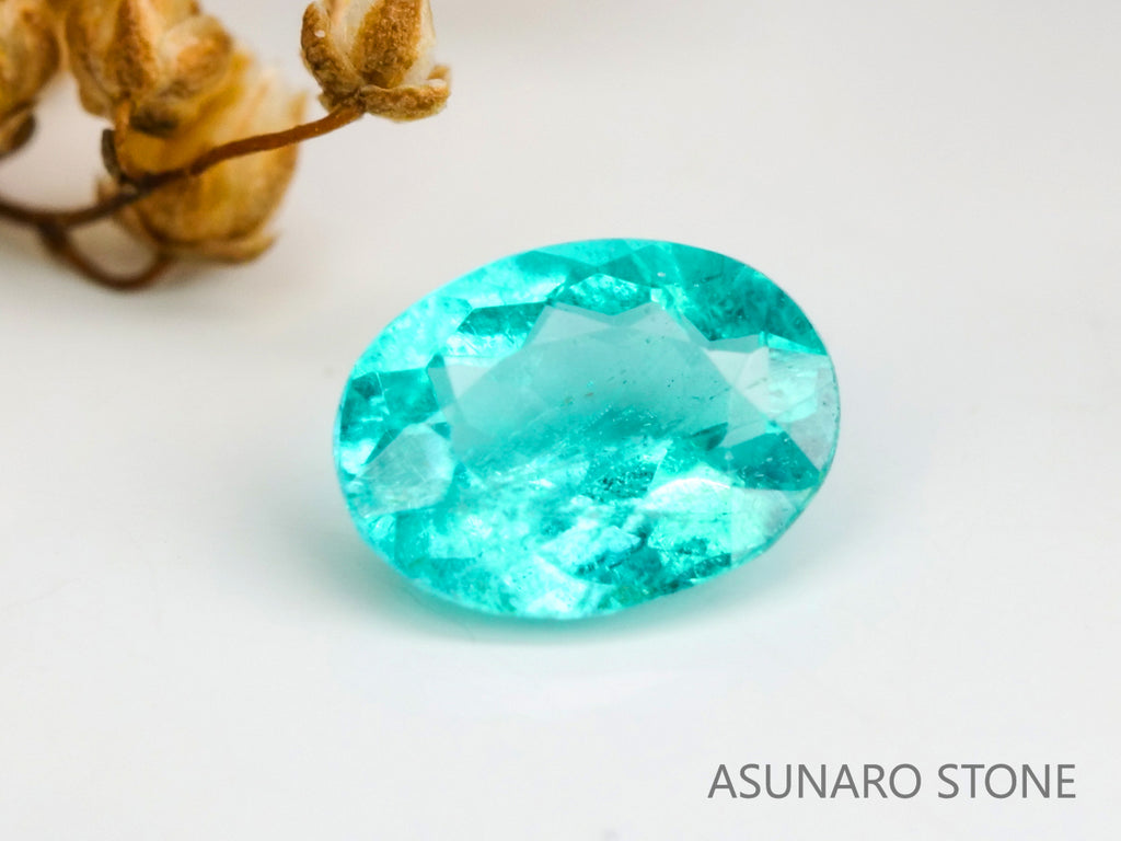 パライバトルマリン　オーバルカット　ブラジル産　0.13ct 　  【240125-2063】