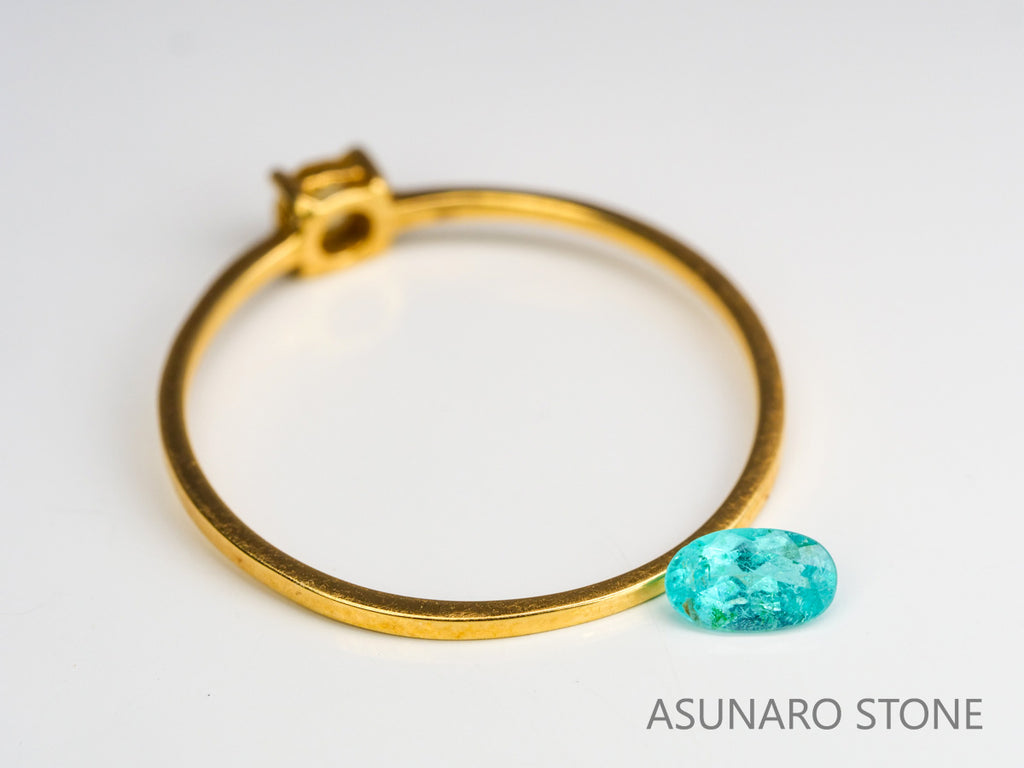 パライバトルマリン　オーバルカット　ブラジル産　0.18ct 　  【240125-2065】