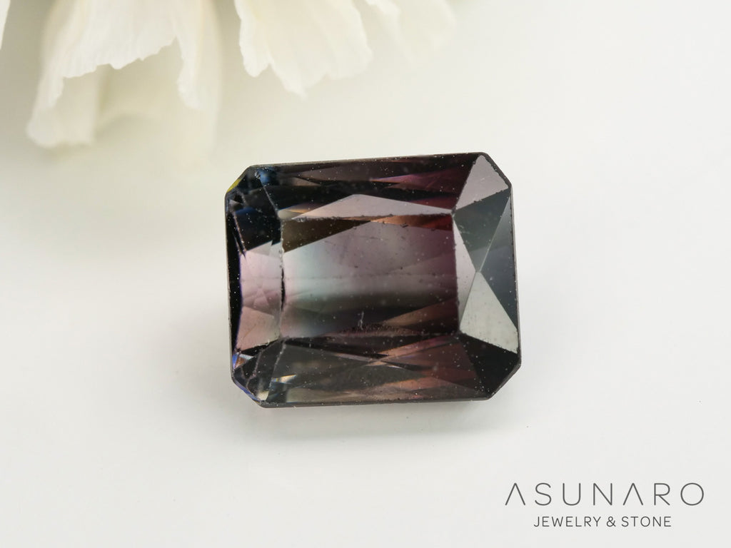 バイカラートルマリン　エメラルドカット　ルワンダ産　1.62ct【240513-2025】