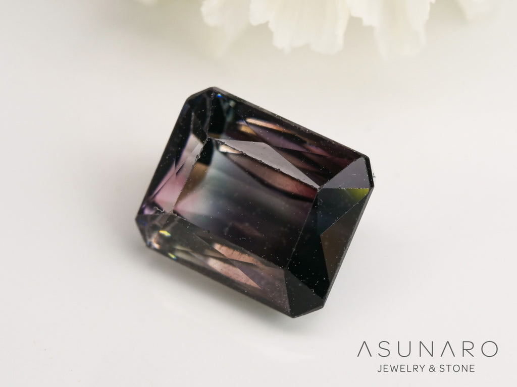 バイカラートルマリン　エメラルドカット　ルワンダ産　1.62ct【240513-2025】