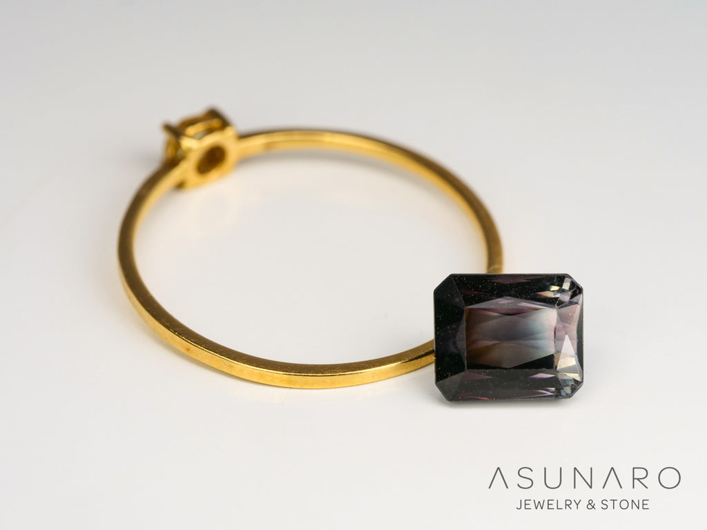バイカラートルマリン　エメラルドカット　ルワンダ産　1.62ct【240513-2025】