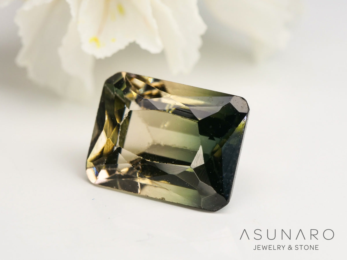 バイカラートルマリン　エメラルドカット　ルワンダ産　1.70ct【240513-2026】