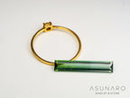 バイカラートルマリン　スクエアカット　ルワンダ産　2.05ct【240513-2027】