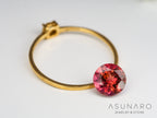 チェリーレッドトルマリン　ラウンドカット　ルワンダ産　1.00ct【240513-2032】