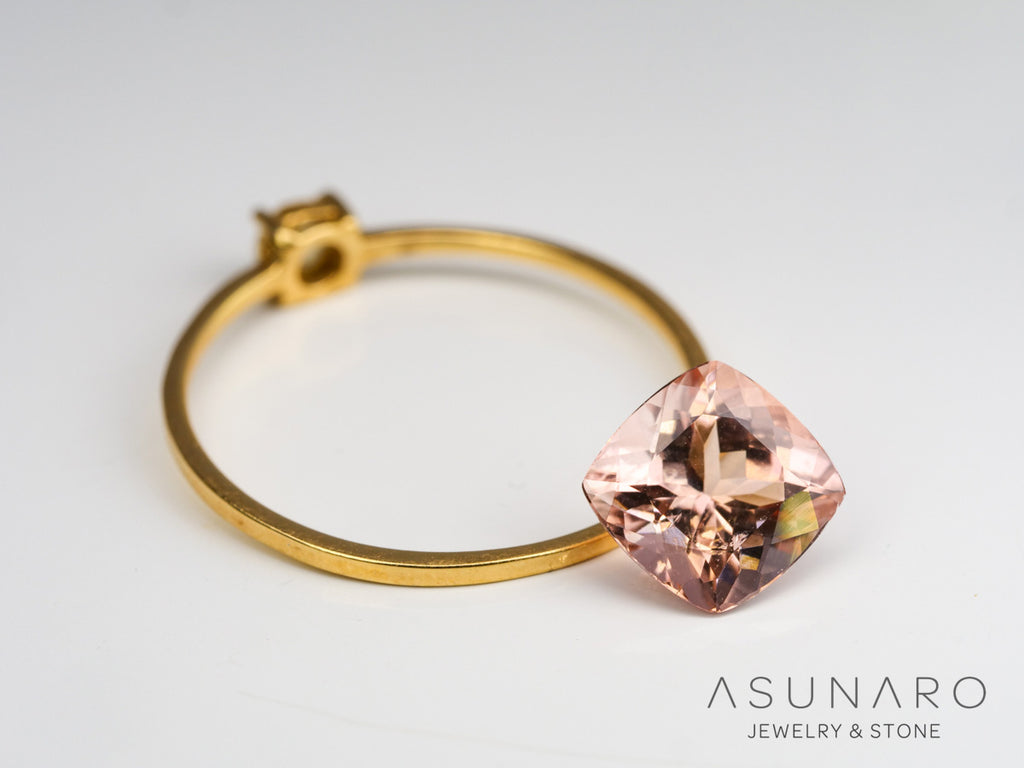 シェリーピンクトルマリン　クッションカット　ルワンダ産　1.38ct【240513-2037】