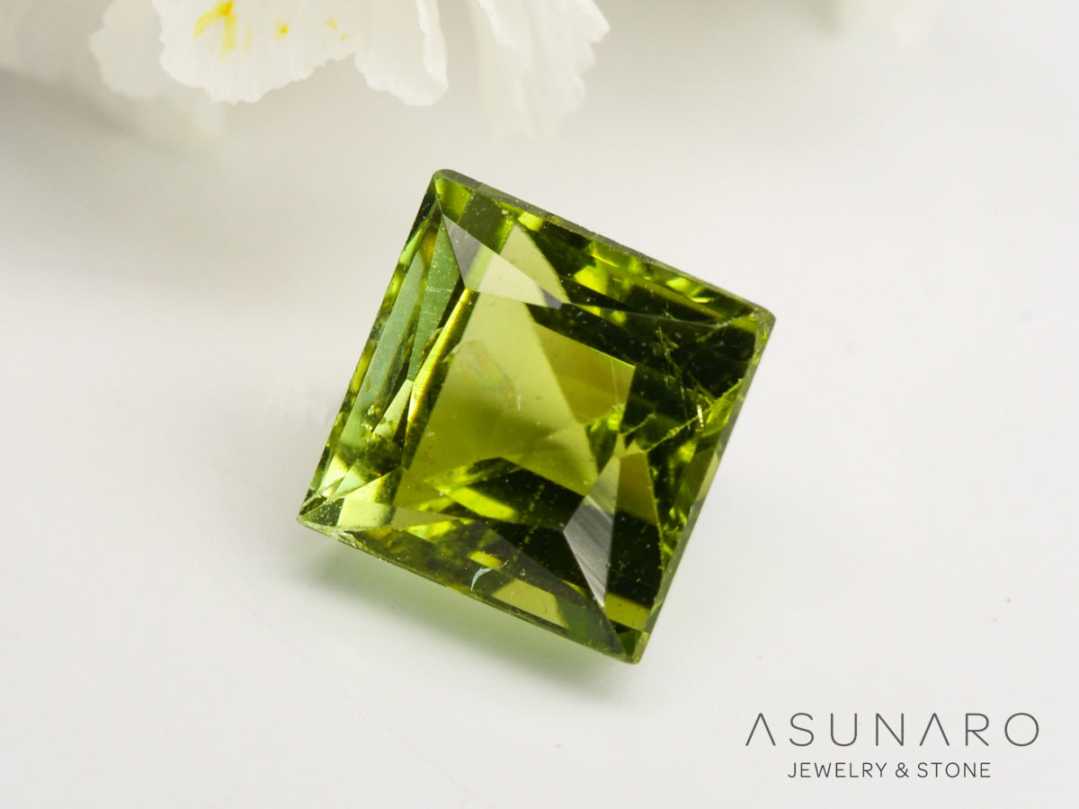グリーントルマリン　プリンセスカット　ルワンダ産　1.16ct【240513-2044】