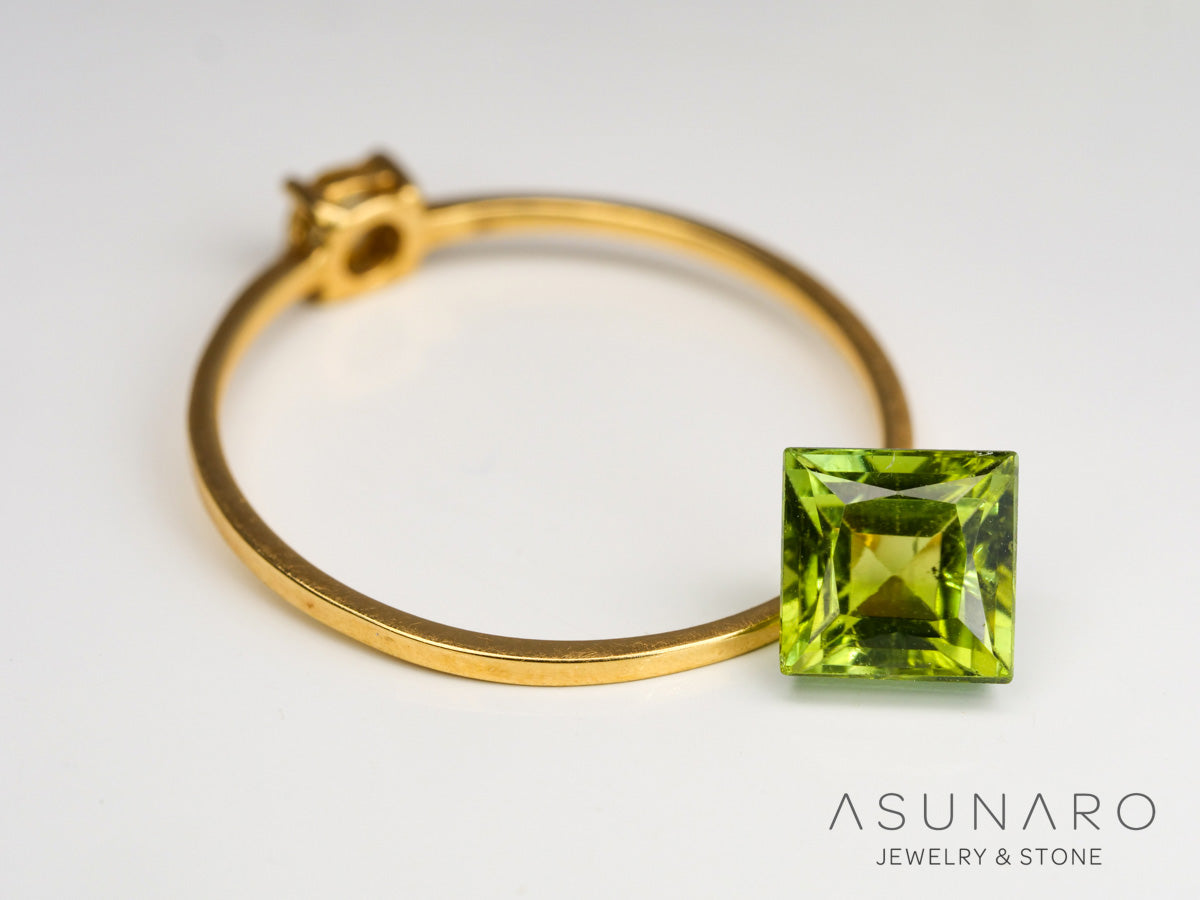 グリーントルマリン　プリンセスカット　ルワンダ産　1.16ct【240513-2044】
