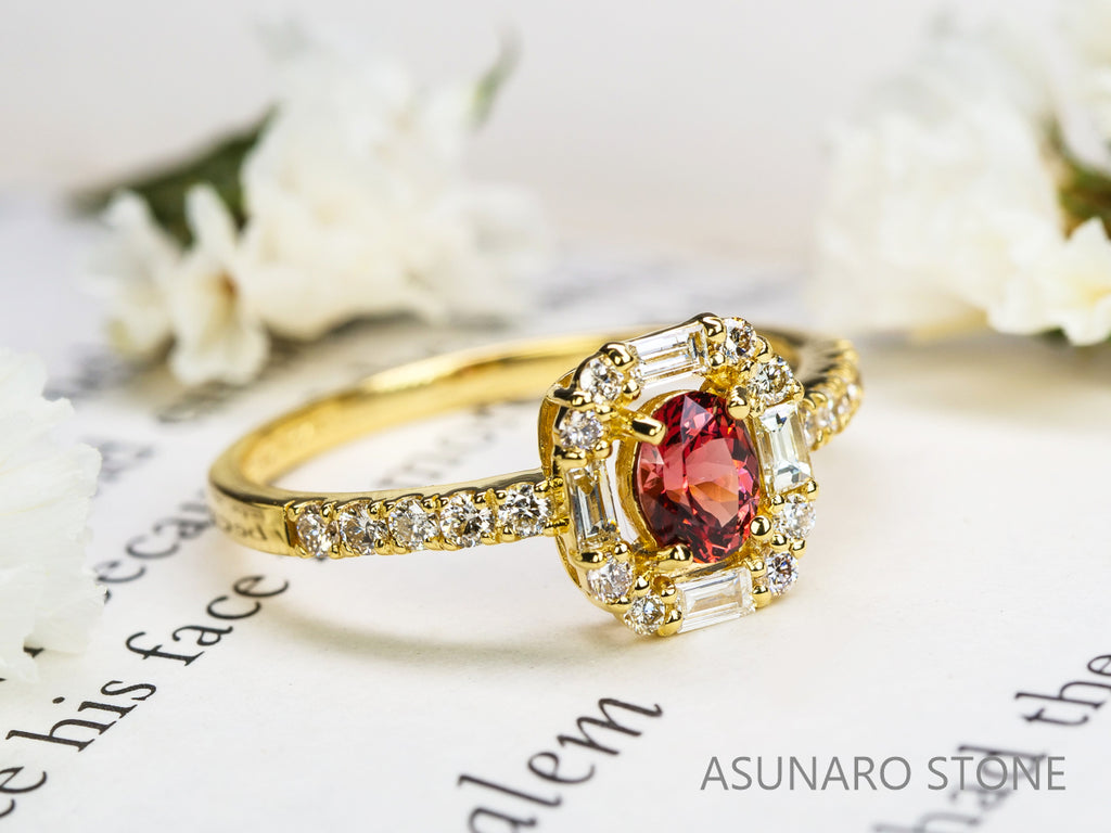 【お仕立て用】空枠番号：4012C　5×4mm用　リング枠　取り巻き【オーダージュエリー用】