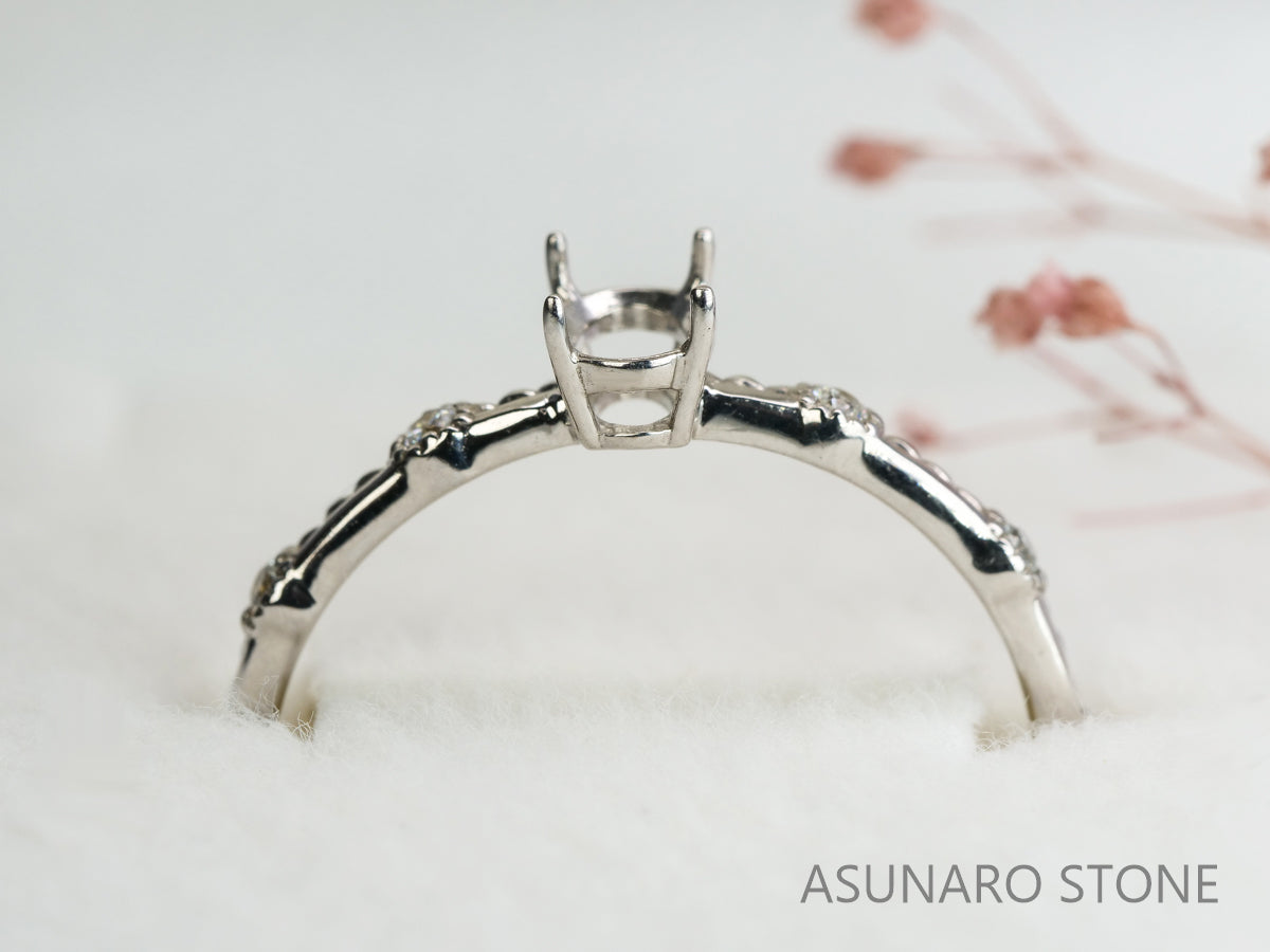 【お仕立て用】空枠番号：5584C　リング枠【オーダージュエリー用】