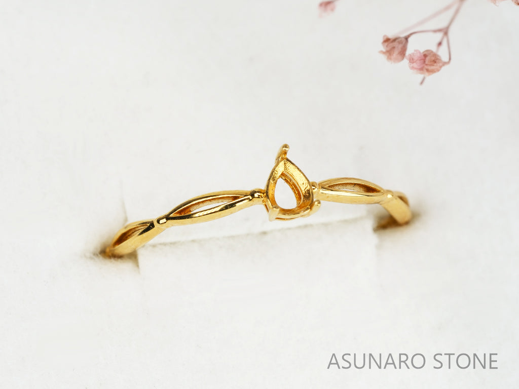 【お仕立て用】空枠番号：5583C　リング枠　ダイヤなし【オーダージュエリー用】