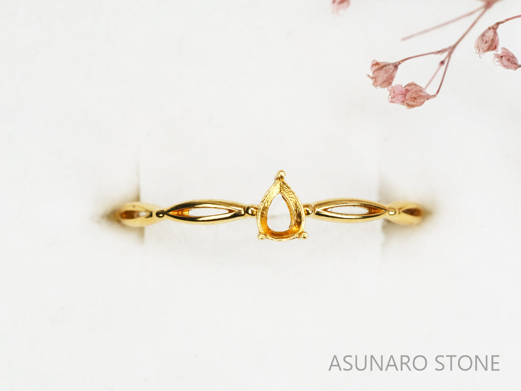 【お仕立て用】空枠番号：5583C　リング枠　ダイヤなし【オーダージュエリー用】