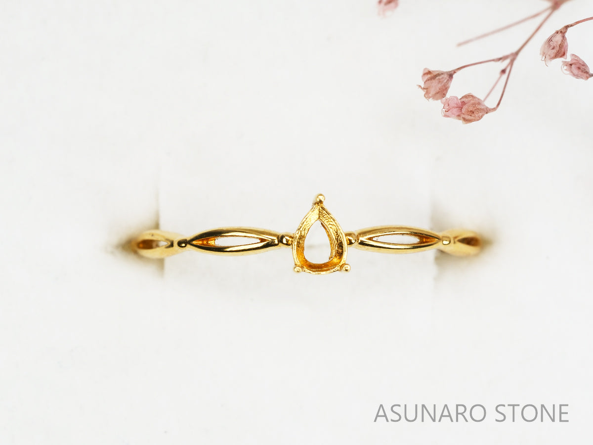 【お仕立て用】空枠番号：5583C　リング枠　ダイヤなし【オーダージュエリー用】