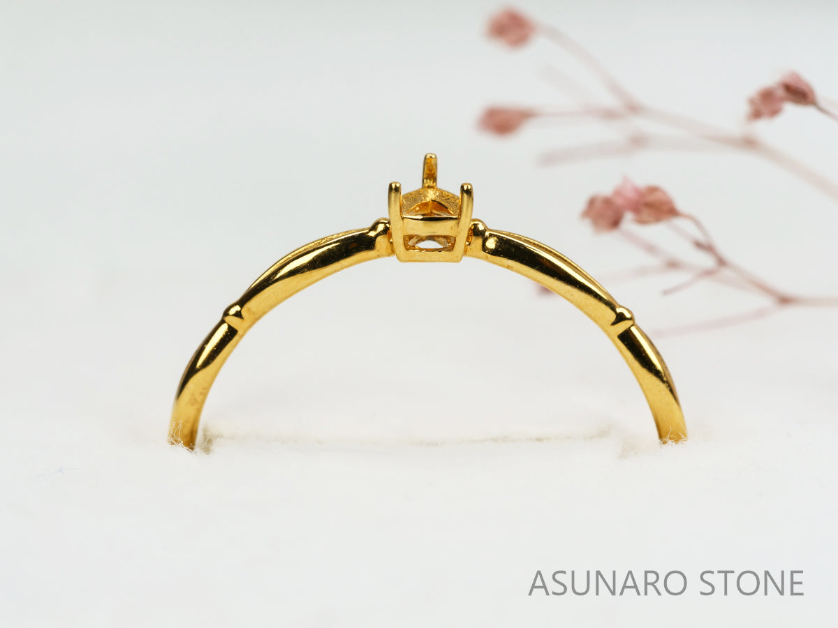 【お仕立て用】空枠番号：5583C　リング枠　ダイヤなし【オーダージュエリー用】