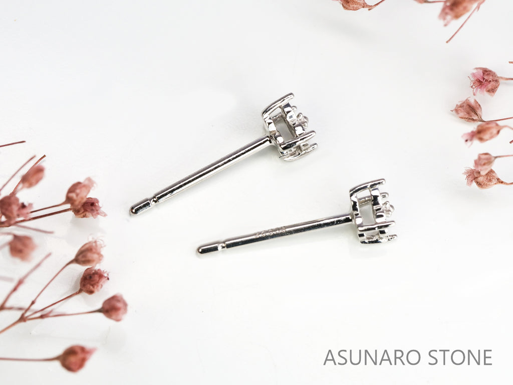 【お仕立て用】空枠番号：S69A　ピアス枠【オーダージュエリー用】