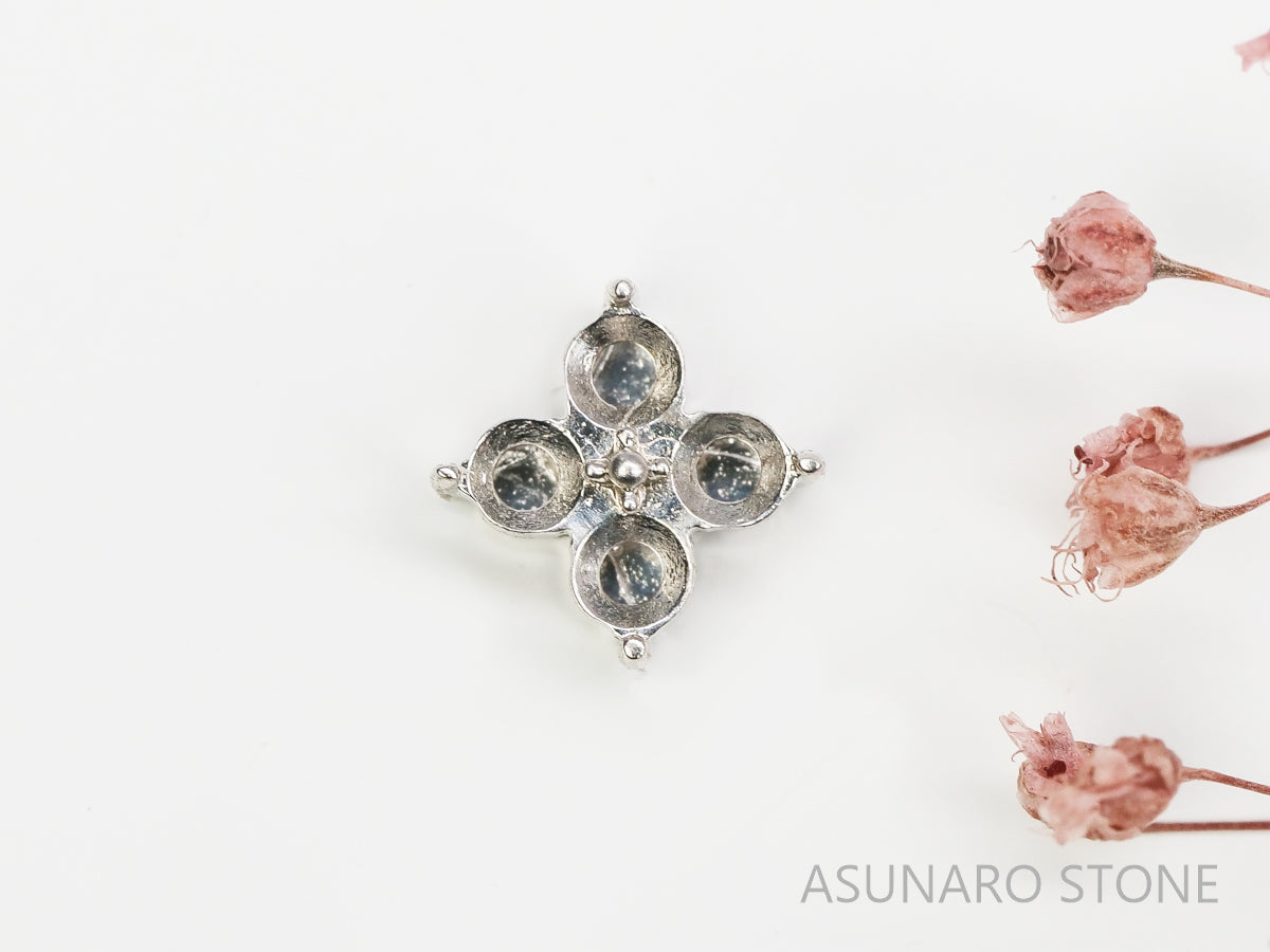 【お仕立て用】空枠番号：S60A　ピアス枠【オーダージュエリー用】