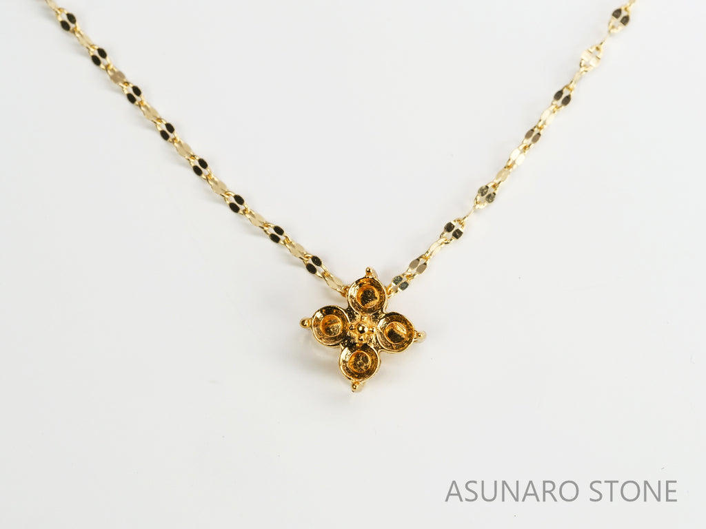 【お仕立て用】空枠番号：S60A　ピアス枠【オーダージュエリー用】