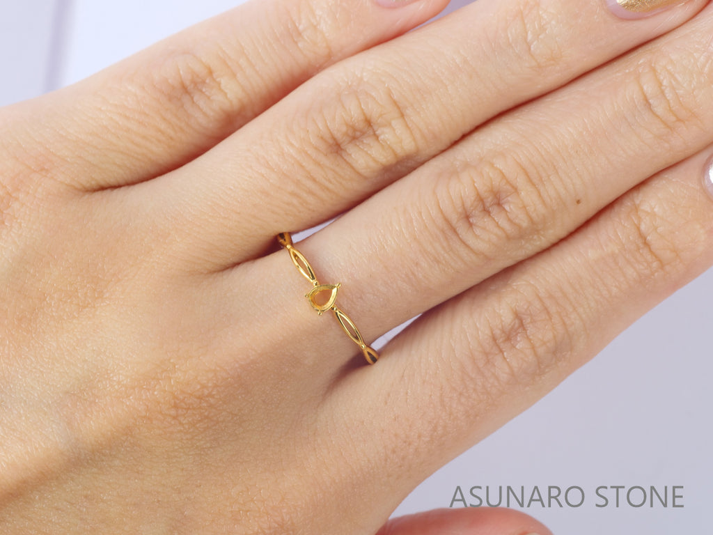 【お仕立て用】空枠番号：5583C　リング枠　ダイヤなし【オーダージュエリー用】