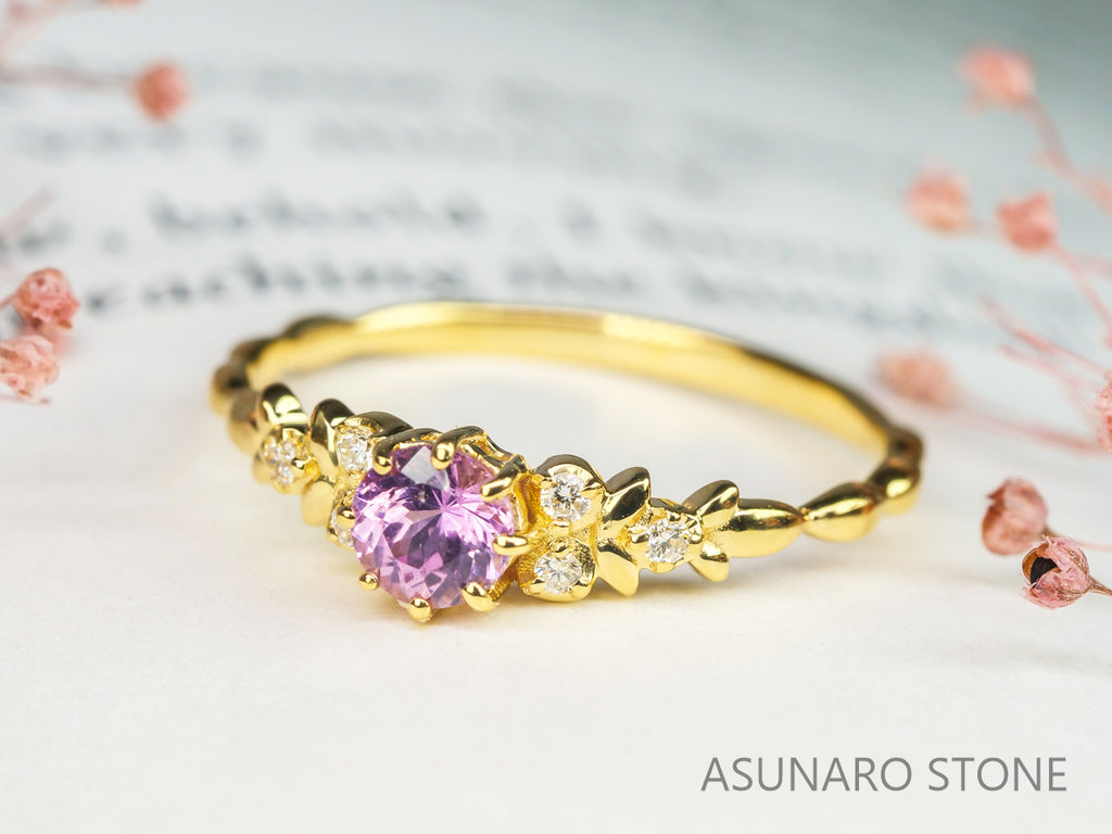 【お仕立て用】空枠番号：5455C　リング枠　【オーダージュエリー用】