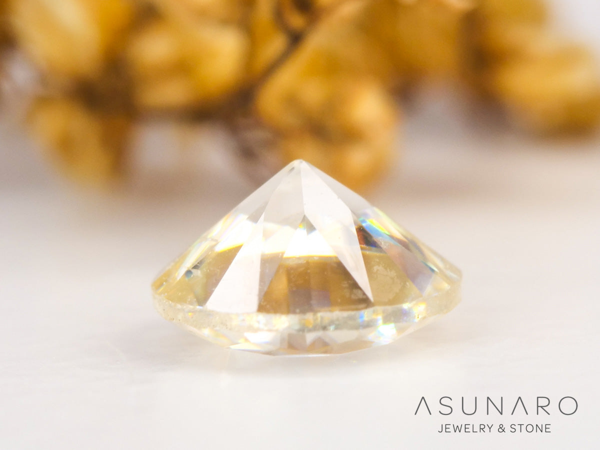 キャシテライト  ラウンドカット　ビルマ産 　0.52ct　【240228-2077】