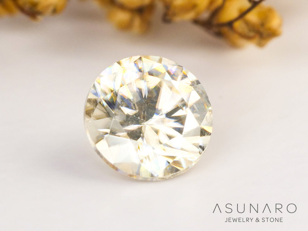 キャシテライト  ラウンドカット　ビルマ産 　0.60ct　【240228-2080】