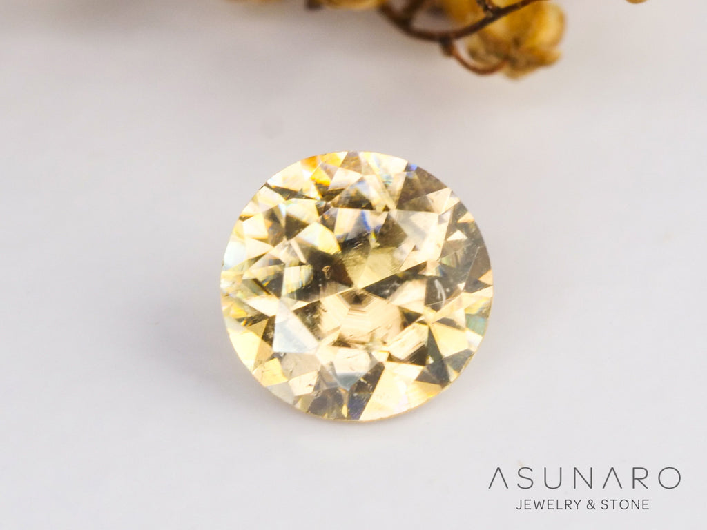 キャシテライト  ラウンドカット　ビルマ産 　0.50ct　【240228-2081】