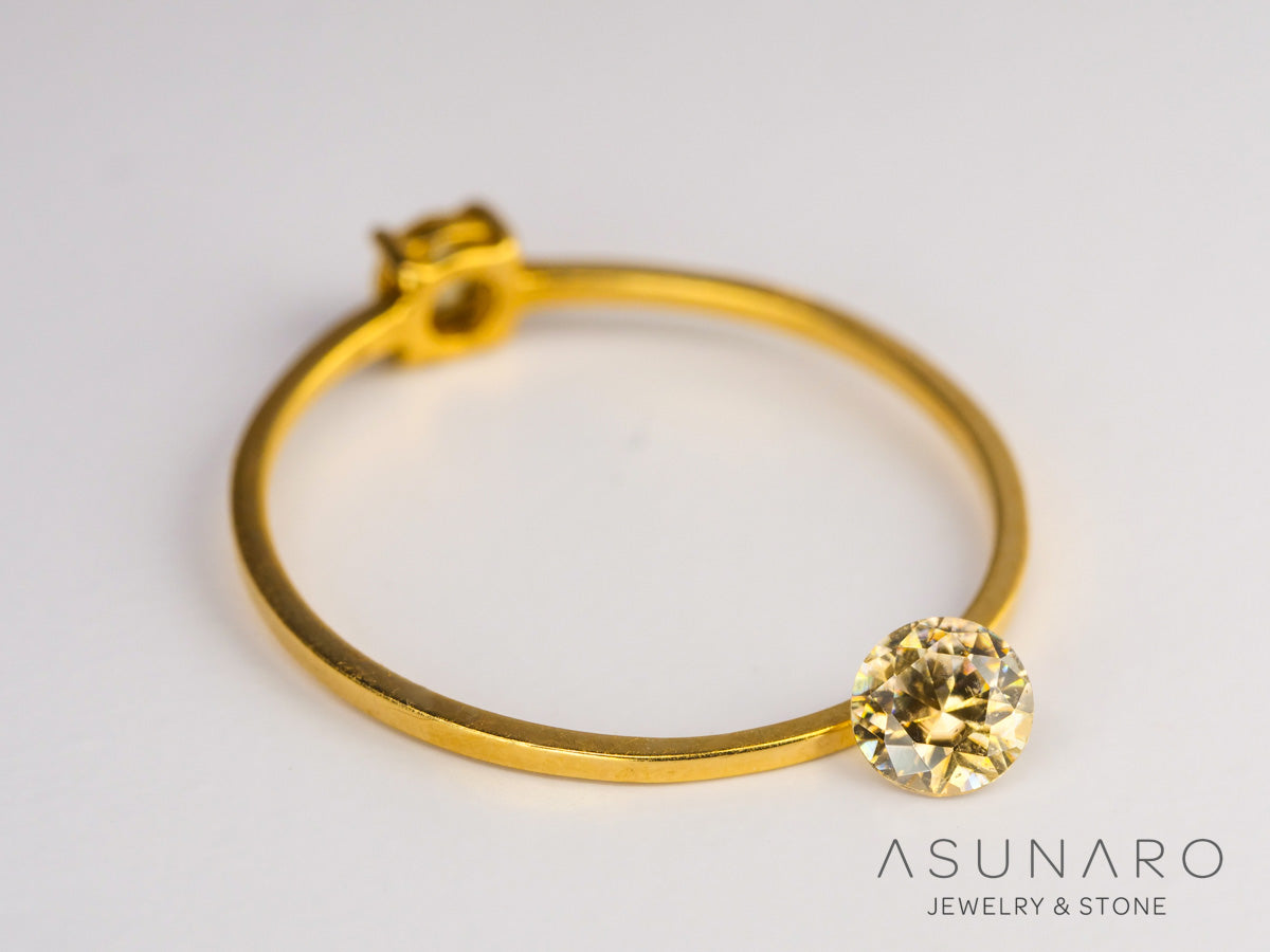 キャシテライト  ラウンドカット　ビルマ産 　0.50ct　【240228-2081】