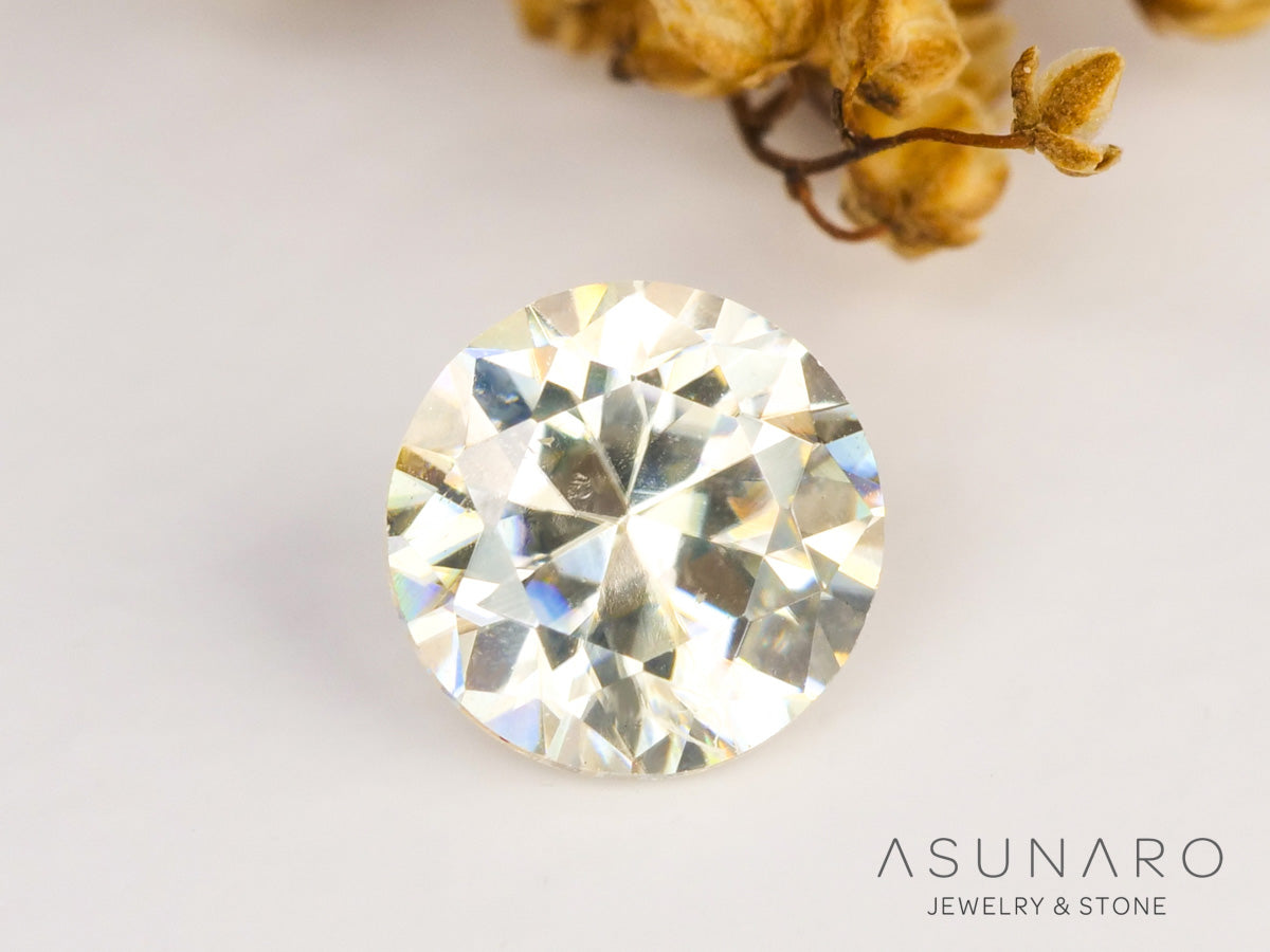 キャシテライト  ラウンドカット　ビルマ産 　0.78ct　【240228-2082】