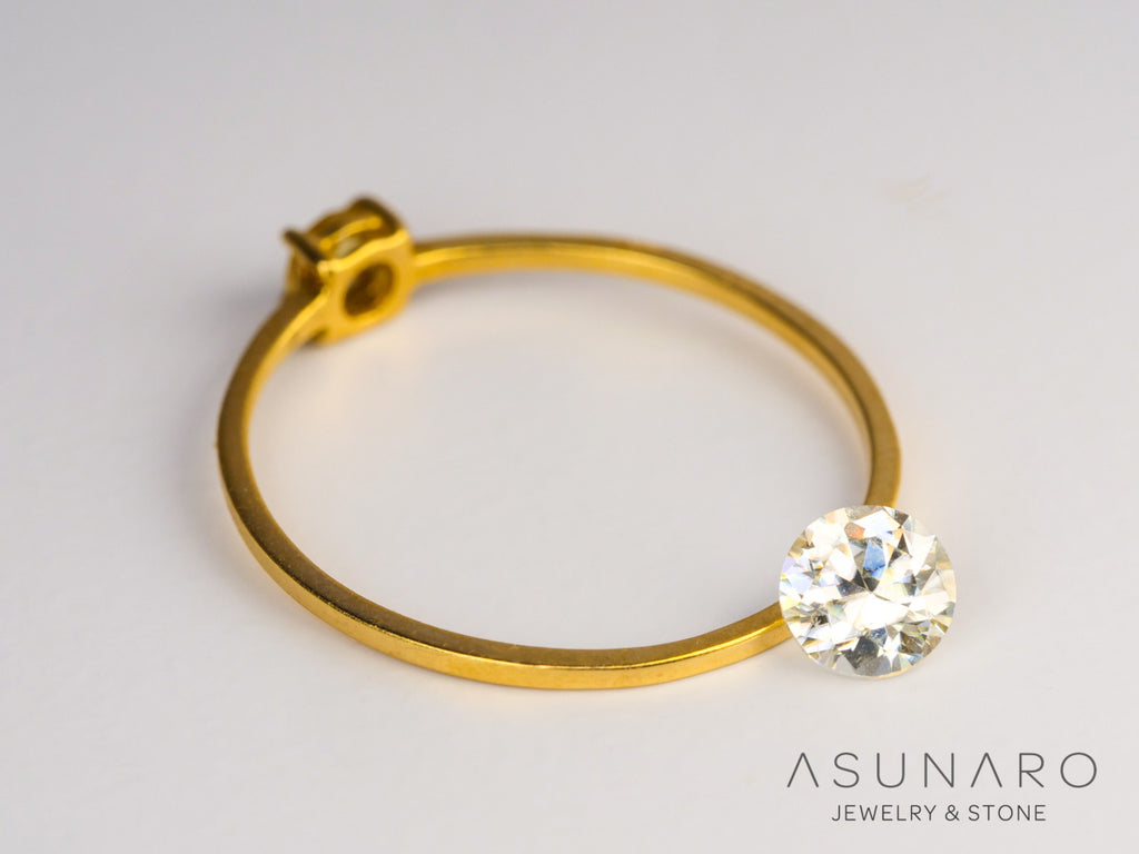 キャシテライト  ラウンドカット　ビルマ産 　0.78ct　【240228-2082】