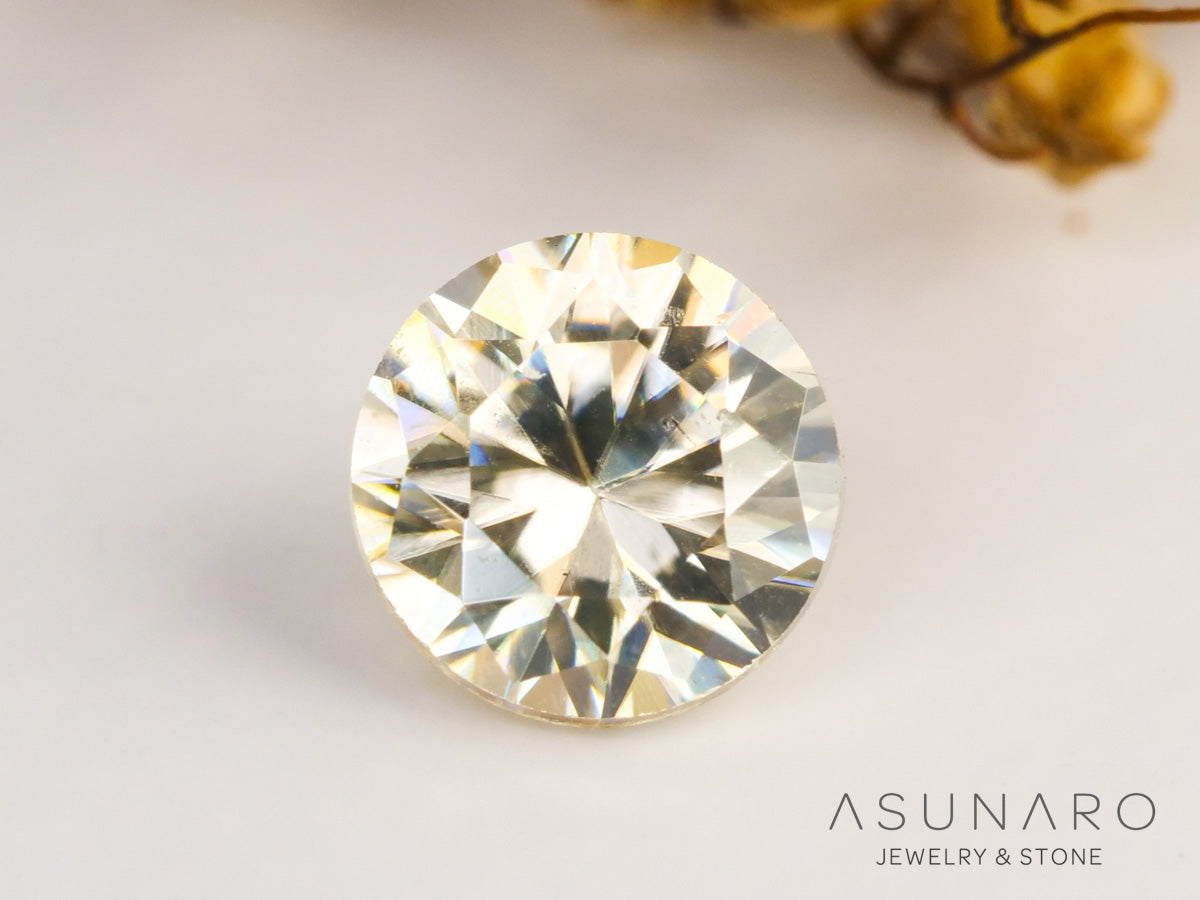 キャシテライト  ラウンドカット　ビルマ産 　0.61ct　【240228-2084】