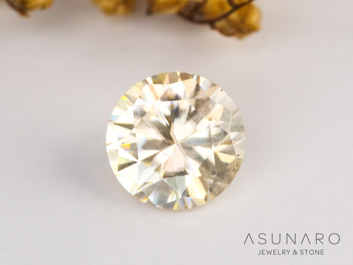 キャシテライト  ラウンドカット　ビルマ産 　0.85ct　【240228-2086】