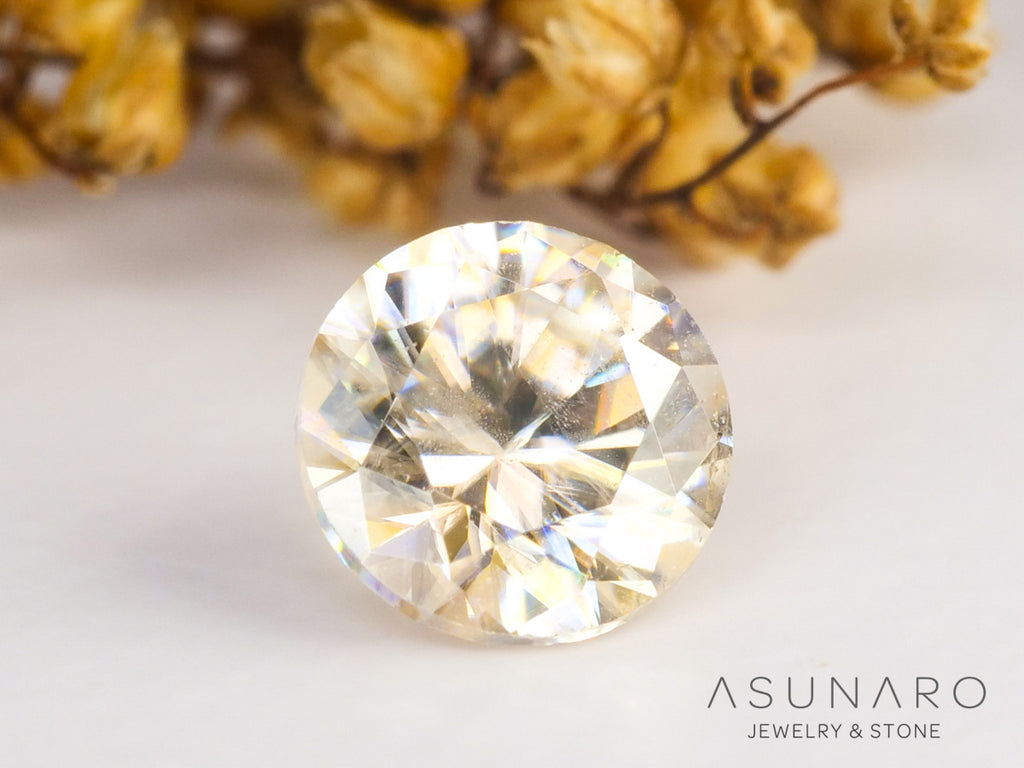 キャシテライト  ラウンドカット　ビルマ産 　0.85ct　【240228-2086】