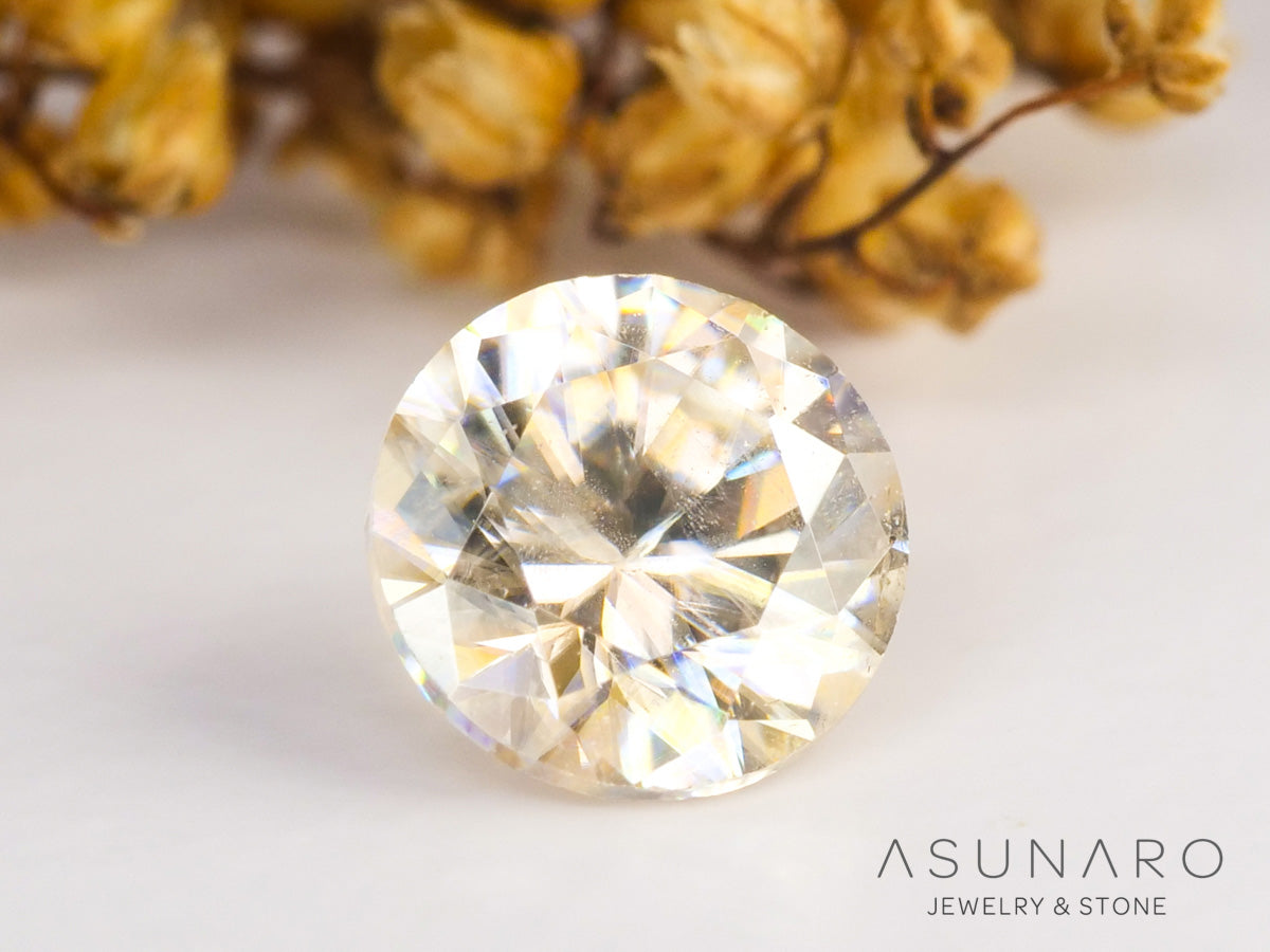 キャシテライト  ラウンドカット　ビルマ産 　0.85ct　【240228-2086】