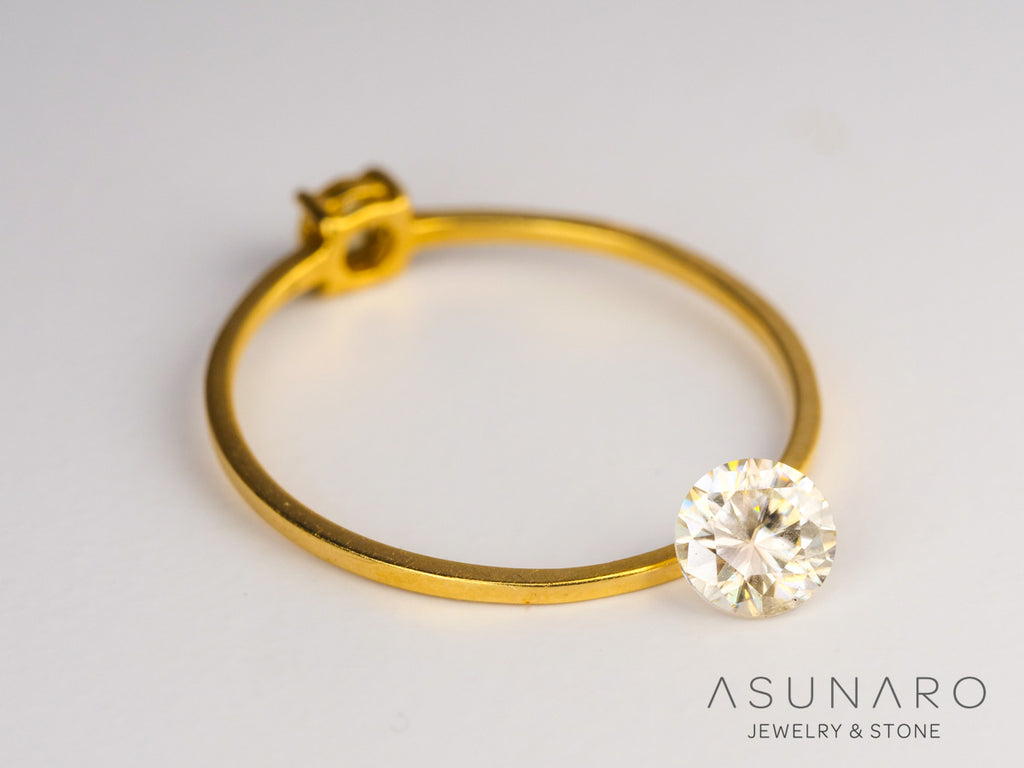 キャシテライト  ラウンドカット　ビルマ産 　0.85ct　【240228-2086】