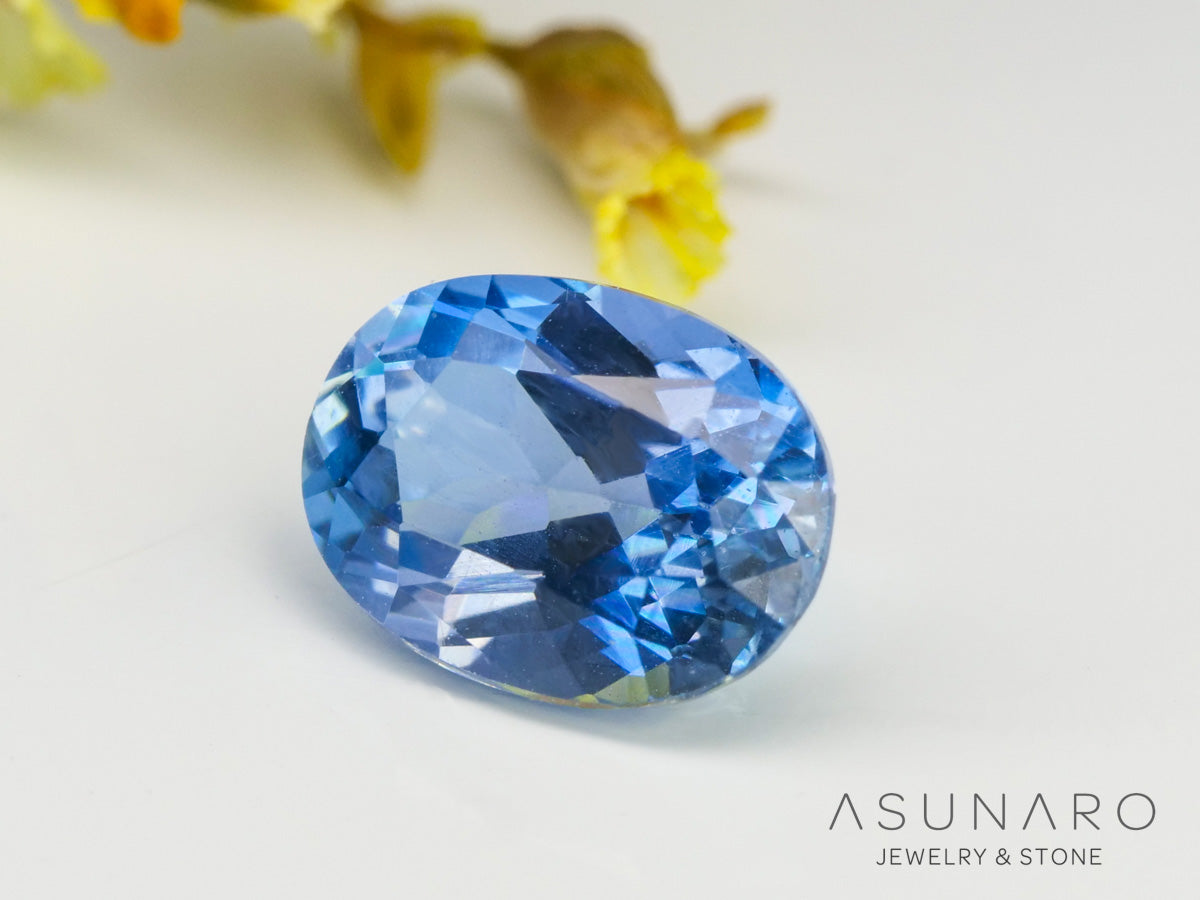 インペリアルブルーアパタイト　オーバルカット　 マダガスカル産　1.20ct　【240312-2067】