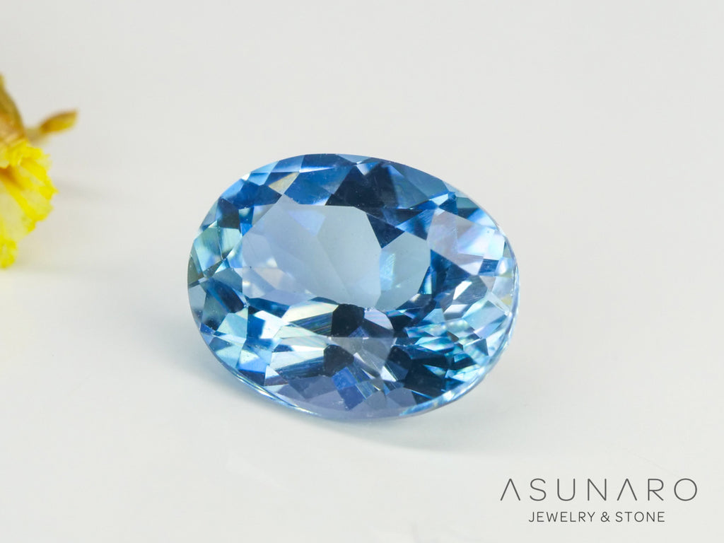 インペリアルブルーアパタイト　オーバルカット　 マダガスカル産　1.17ct　【240312-2068】
