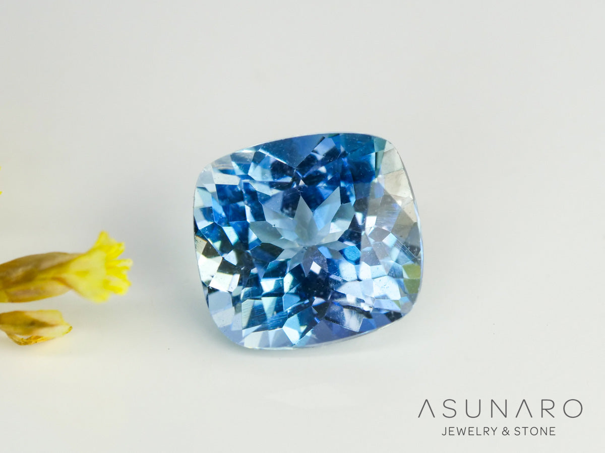 インペリアルブルーアパタイト　クッションカット　 マダガスカル産　1.56ct　【240312-2072】