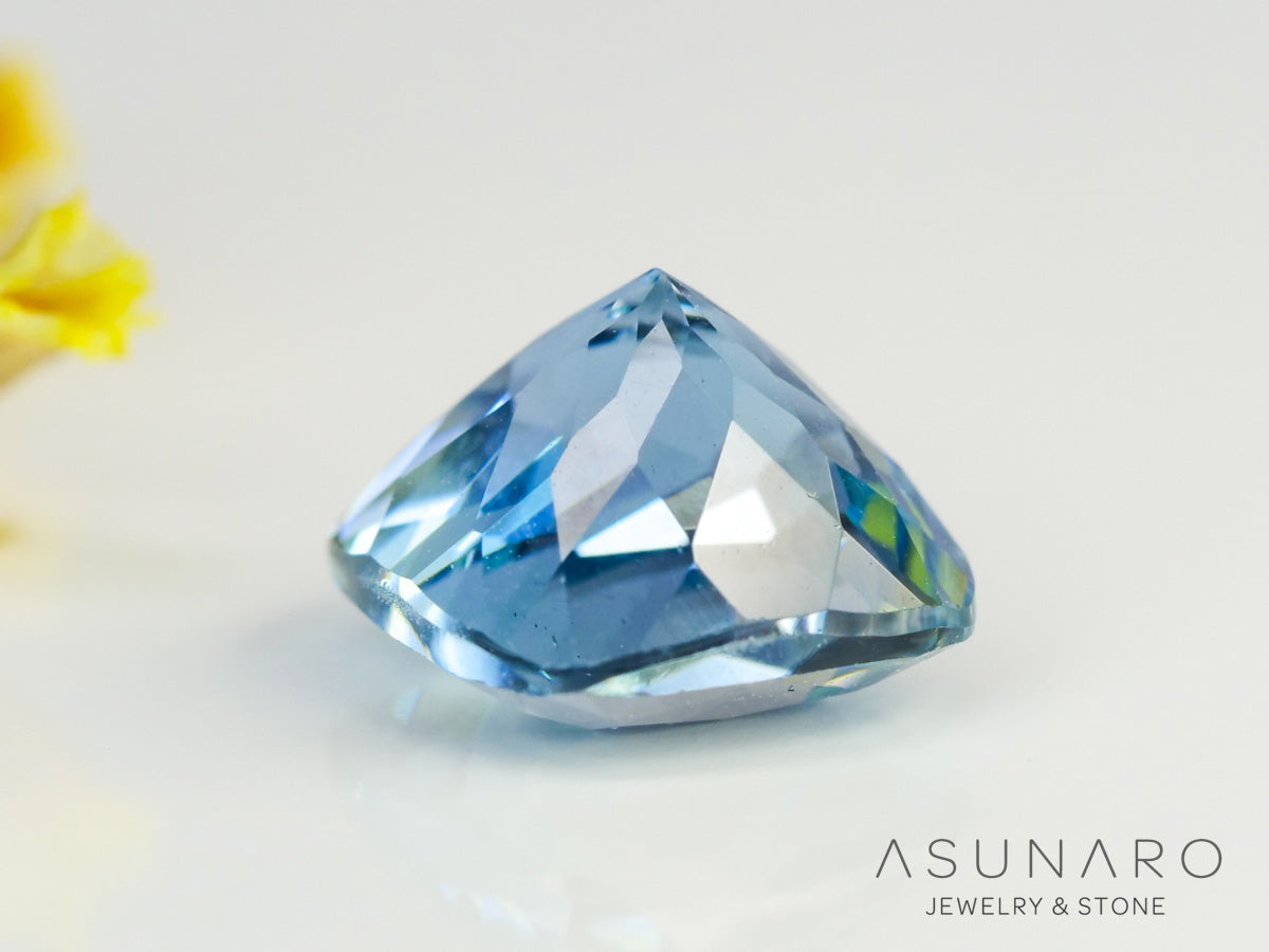インペリアルブルーアパタイト　クッションカット　 マダガスカル産　1.56ct　【240312-2072】