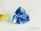 インペリアルブルーアパタイト　トリリアントカット　 マダガスカル産　0.94ct　【240312-2073】