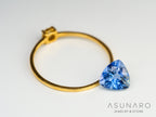 インペリアルブルーアパタイト　トリリアントカット　 マダガスカル産　1.07ct　【240312-2089】