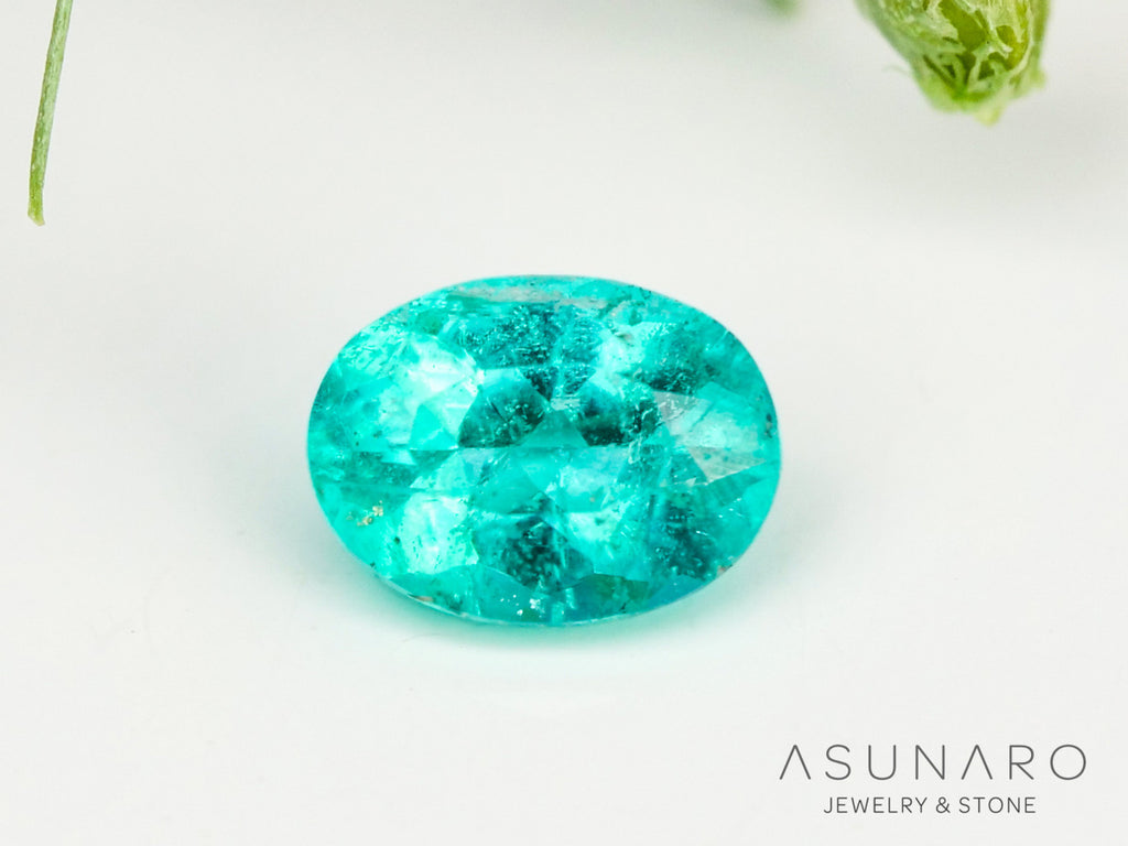 パライバトルマリン　オーバルカット　 ブラジル産　0.07ct 【240501-1255】